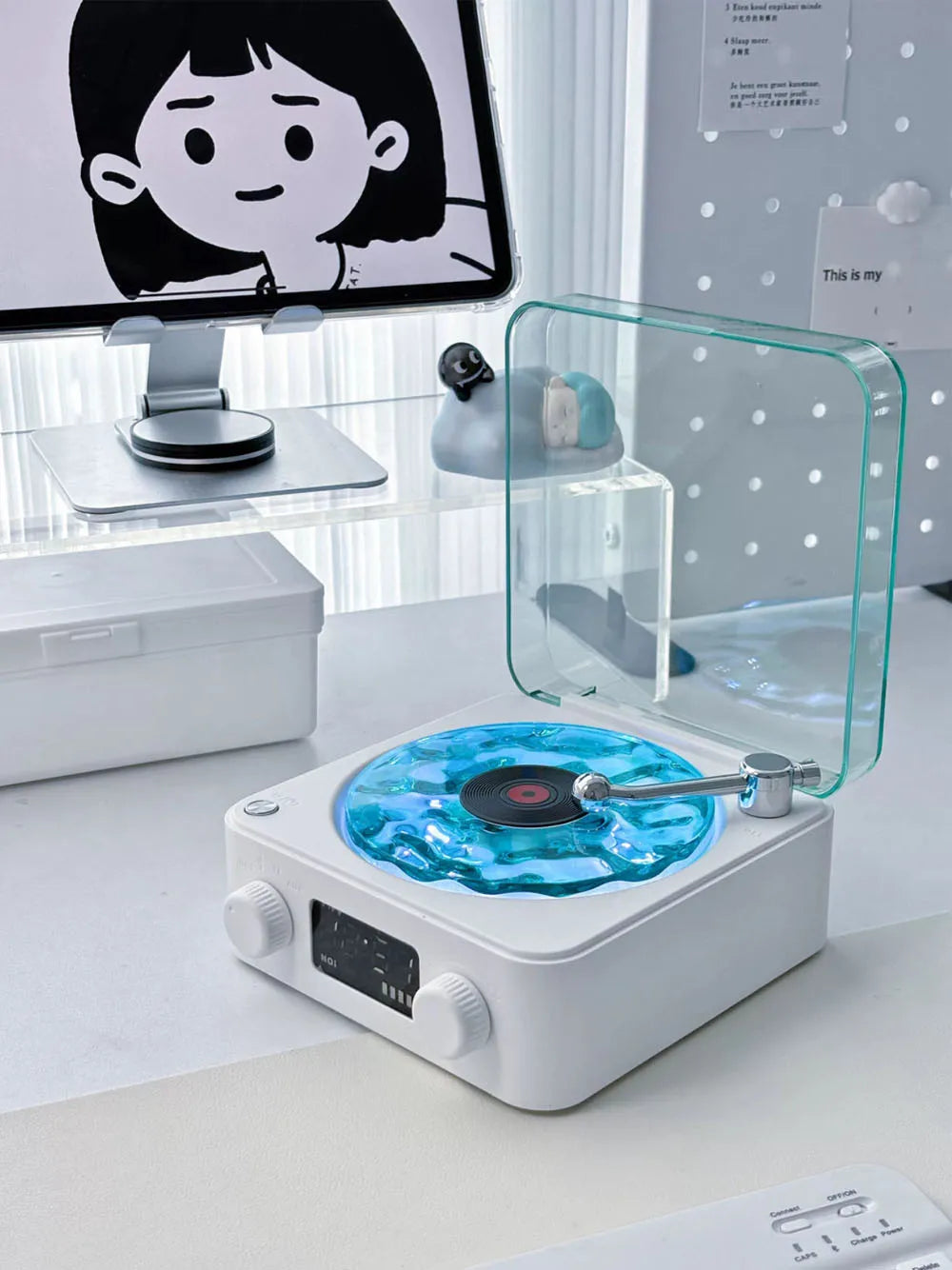 Waves Vinyl Player Bluetooth Speaker